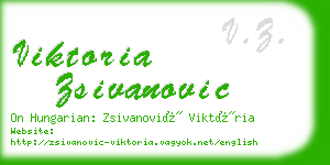 viktoria zsivanovic business card